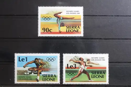 Sierra Leone 741-743 postfrisch Olympische Spiele #RN072