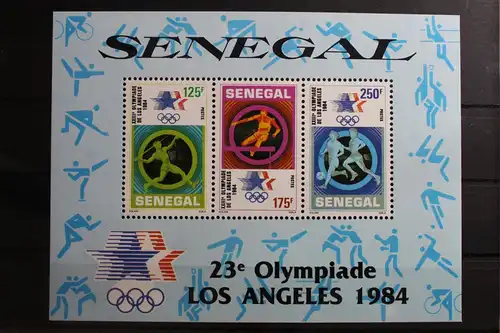Senegal Block 46 mit 820-822 postfrisch Olympische Spiele #RN147