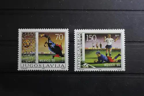 Jugoslawien 2152-2153 postfrisch Fußball WM 1986 #RK481