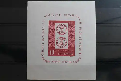 Rumänien Block 41 mit 1759 postfrisch 100 Jahre Briefmarken #RL197