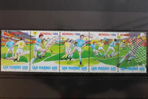 San Marino 1577-1581 postfrisch Fußball WM 1994 #RL364