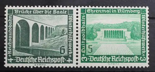 Deutsches Reich Zd W121 postfrisch Zusammendrucke #RL504