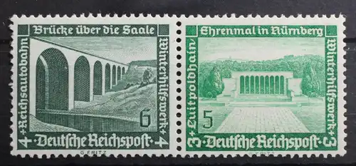 Deutsches Reich Zd W121 postfrisch Zusammendrucke #RL505