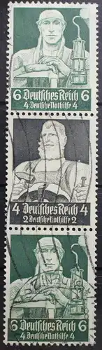 Deutsches Reich Zd S222 gestempelt Zusammendrucke #RL583