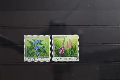 Lettland 608-609 postfrisch Blumen #RQ235