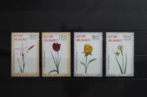 Türkisch-Zypern 588-591 postfrisch Blumen #RQ254