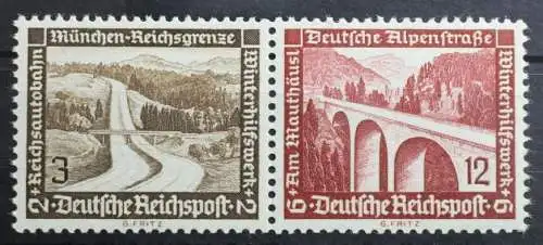 Deutsches Reich Zd W115 postfrisch Zusammendrucke #RL516