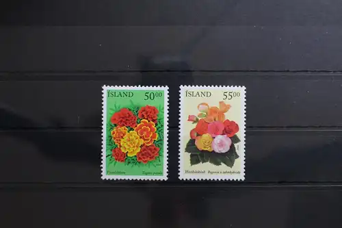 Island 1051-1052 postfrisch Blumen #RQ251