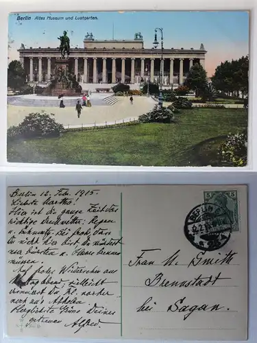 AK Berlin Altes Museum und Lustgarten 1913 #PA372