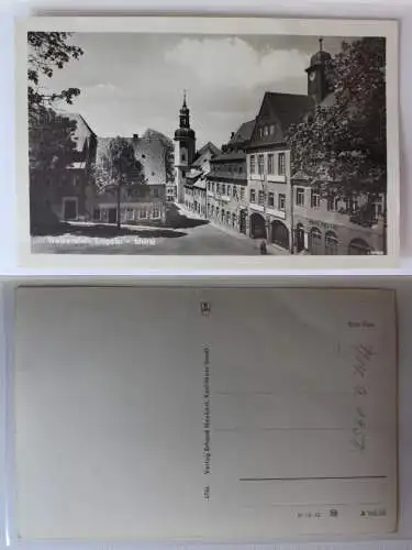 AK Wolkenstein Erzgebirge Markt Fotografie 1955 #PA268