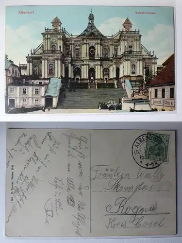 AK Albendorf Oberschlesien Wambierzyce Wallfahrtskirche 1911 #PC067