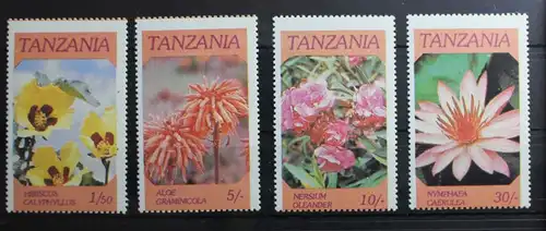 Tansania 324-327 postfrisch Blumen #RQ754