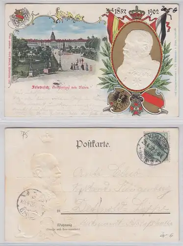 AK Friedrich Grossherzog von Baden 1852-1902 #PC296