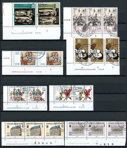 DDR Lot DV aus 1983 bis 1984 gestempelt #IX367