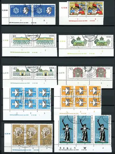 DDR Lot DV aus 1983 bis 1984 gestempelt #IX367