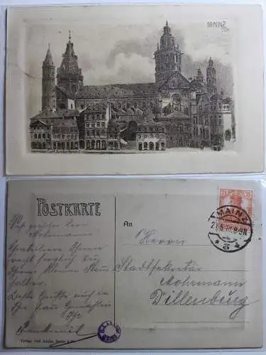 AK Mainz Dom 1918 #PA926