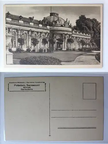 AK Potsdam Sanssouci Schloss Gartenseite #PA734