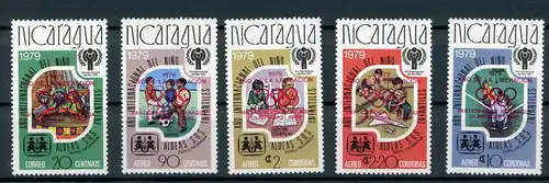 Nicaragua Satz 2080-2084 A postfrisch Olympia 1980 #HL243