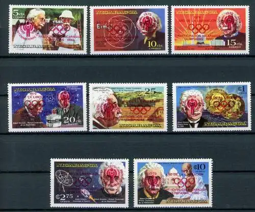 Nicaragua Satz 2091-2098 postfrisch Olympia 1980 #HL238