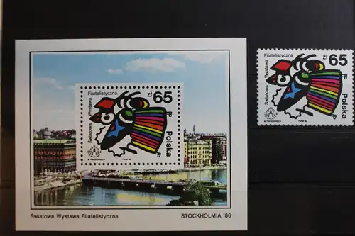Polen Block 100 und 384 postfrisch Briefmakenausstellung #RR419