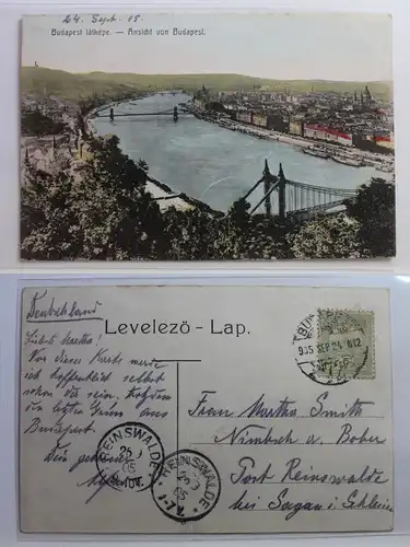 AK Budapest Ansicht von Budapest 1905 #PB325
