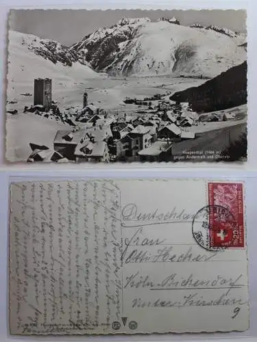 AK Hospenthal (1484 m) gegen Andermatt und Oberalp 1939 #PB361