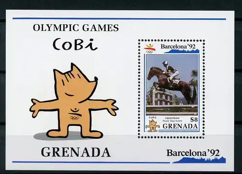 Grenada Block 251 postfrisch Olympia 1992 Barcelona #HL271