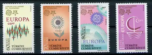 Türkei 3487-3490 postfrisch 50 J. Europamarken #IN719