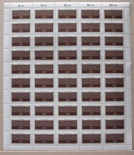 Bund 50er Bogen 1105 postfrisch Formnummer 2 #BW5840