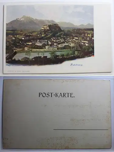 AK Salzburg Stadtansicht Künstlerkarte #PB771