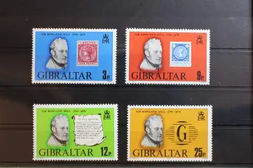 Gibraltar 387-390 postfrisch Rowland Hill #RR676