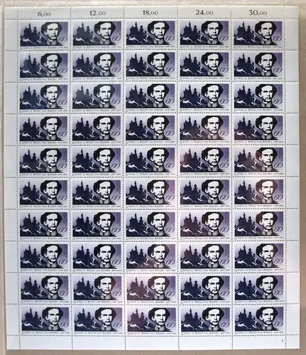 Bund 50er Bogen 1281 postfrisch Formnummer 1 #BW6082