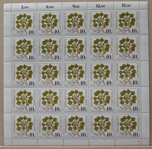 Bund 25er Bogen 1108 postfrisch Formnummer 2 #BW5844