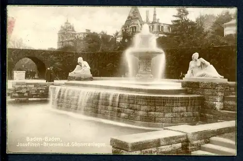 AK Baden-Baden Josefinen-Brunnen 1925 #IU946