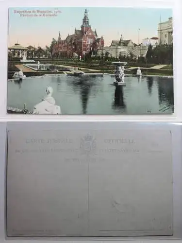 AK Brüssel Weltausstellung 1910 Pavillon de la Hollande #PB871