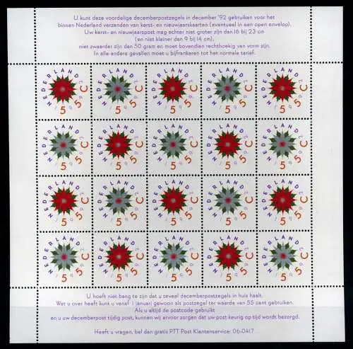 Niederlande KB 1458-1459 postfrisch Weihnachten #IJ307