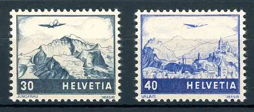 Schweiz 506-507 postfrisch Flugpost #OZ2091