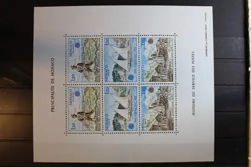 Monaco Block 15 mit 1375-1377 postfrisch Postbeförderung #RS205