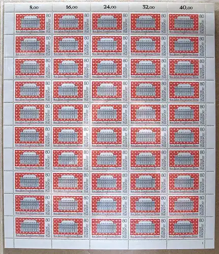 Bund 50er Bogen 1257 postfrisch Formnummer 1 #BW6058