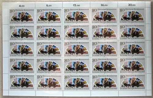 Bund 25er Bogen 1300 postfrisch Formnummer 1 #BW6098