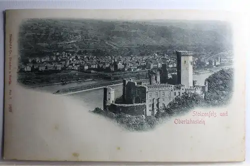 AK Koblenz Stolzenfels und Oberlahnstein #PD231