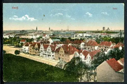 AK Neuss Totalansicht, coloriert 1921 #IU943