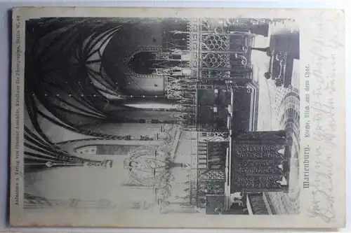 AK Marienburg Kirche, Blick aus dem Chor 1905 #PD207