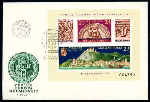 Ungarn Block 115 B Cept Mitläufer Ersttagesbrief/FDC #IN735