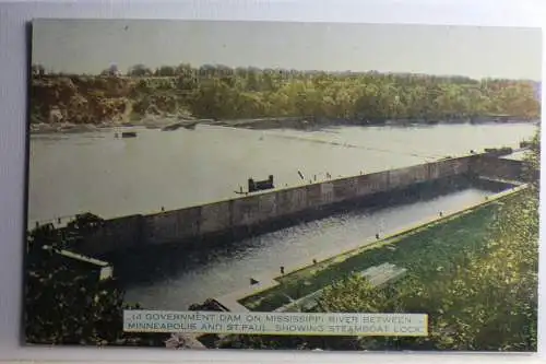 AK Minneapolis Government Dam on Mississippi River Between #PD232