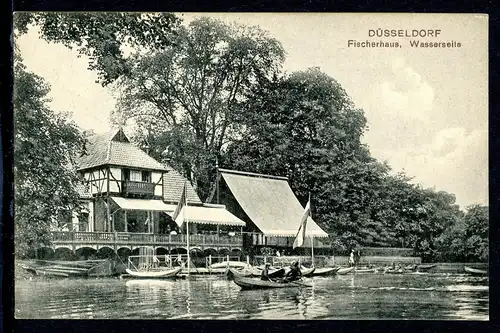 AK Düsseldorf Fischerhaus am Schwanenspiegel um 1900 #IN771