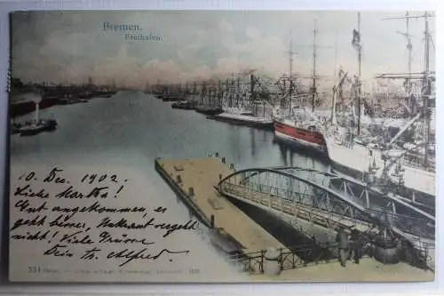 AK Bremen Freihafen 1902 #PD229