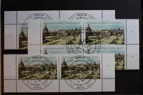 BRD 2915 gestempelt alle vier Eckränder und Viererblock ESst #RU097