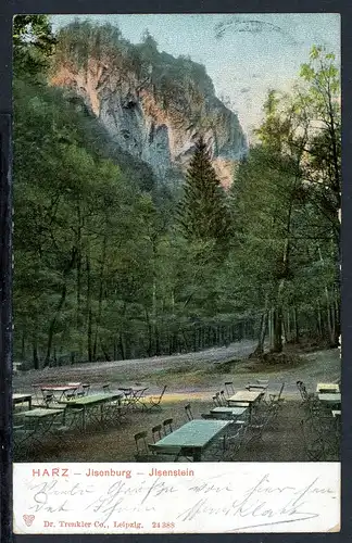 AK Ilsenstein LK Harz Biergarten am Ilsenstein 1905 #IN779