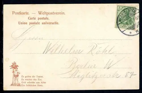 AK Ilsenstein LK Harz Biergarten am Ilsenstein 1905 #IN779